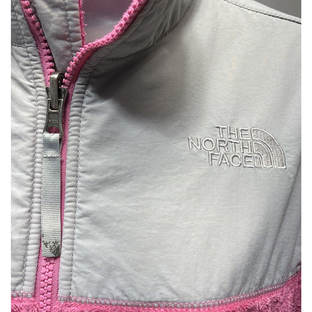 The North Face Pink Denali Sweater Fleece Girl Large Zipper Up Womens XS