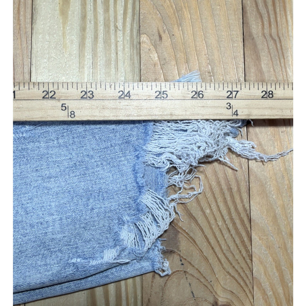 American Eagle High Rise Jegging Crop Next Level Stretch Size 8 Blue Destroyed
