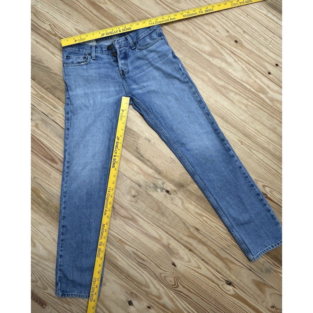 Hollister Jeans Mens 29x32 Blue Classic Straight Button Fly Y2K Denim Casual.