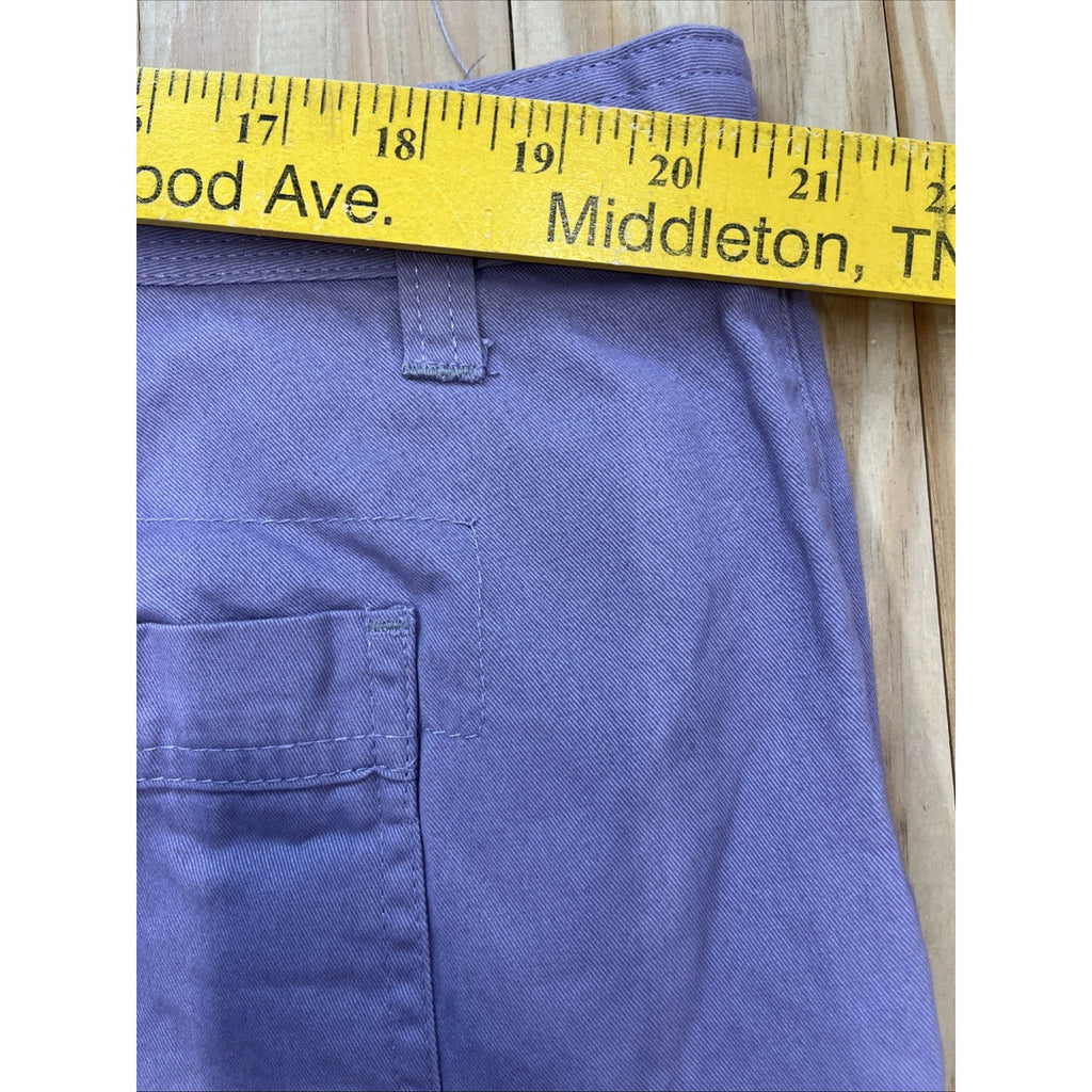 NWT Natural Reflections Women's Purple Cotton/Spandex Chino Shorts size 18