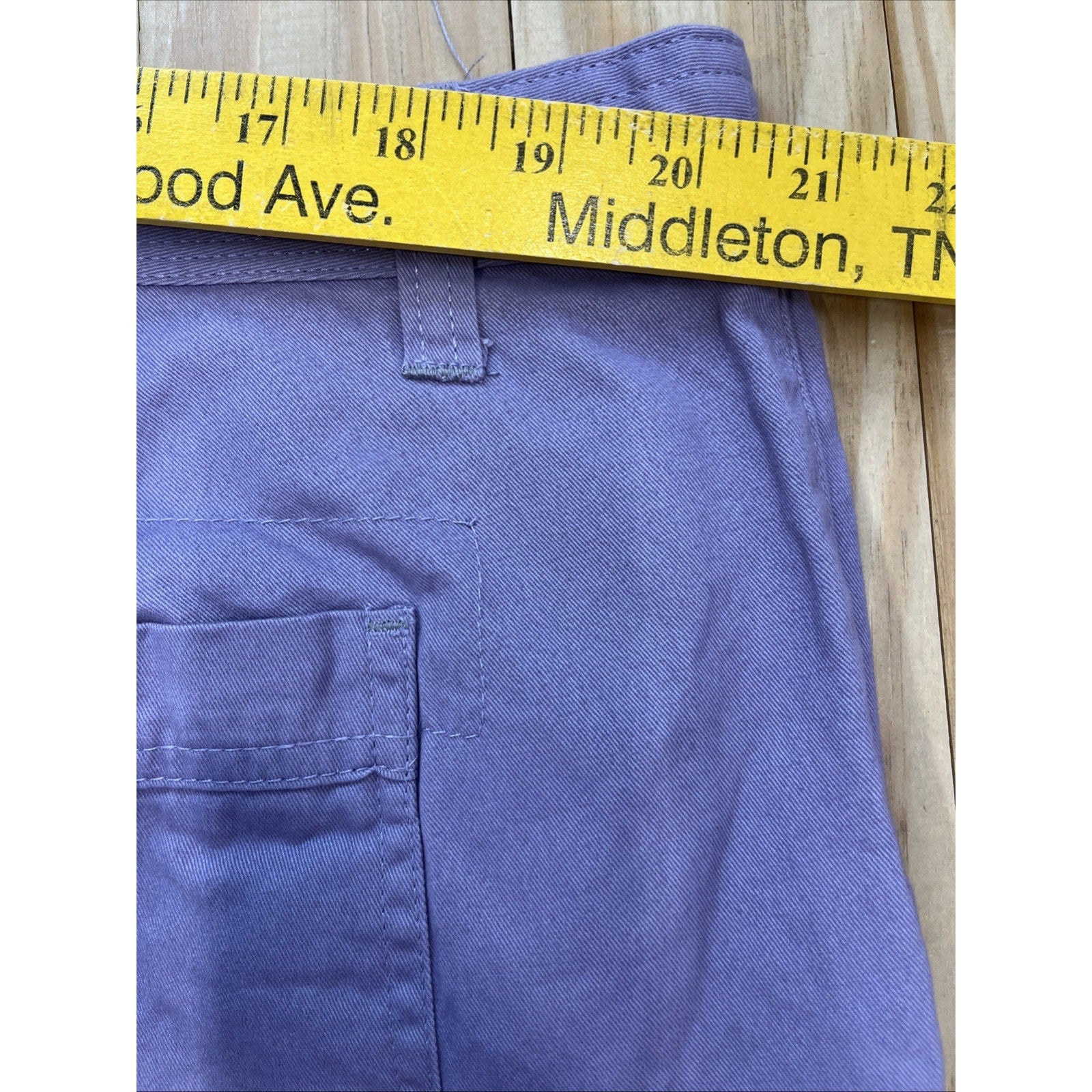 NWT Natural Reflections Women's Purple Cotton/Spandex Chino Shorts size 18