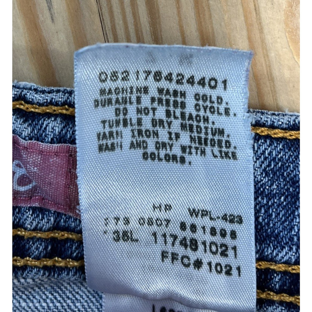 Y2K Levi's 518 Red Tab Women's Skinny Jeans 7 M Regular Fit Blue Denim