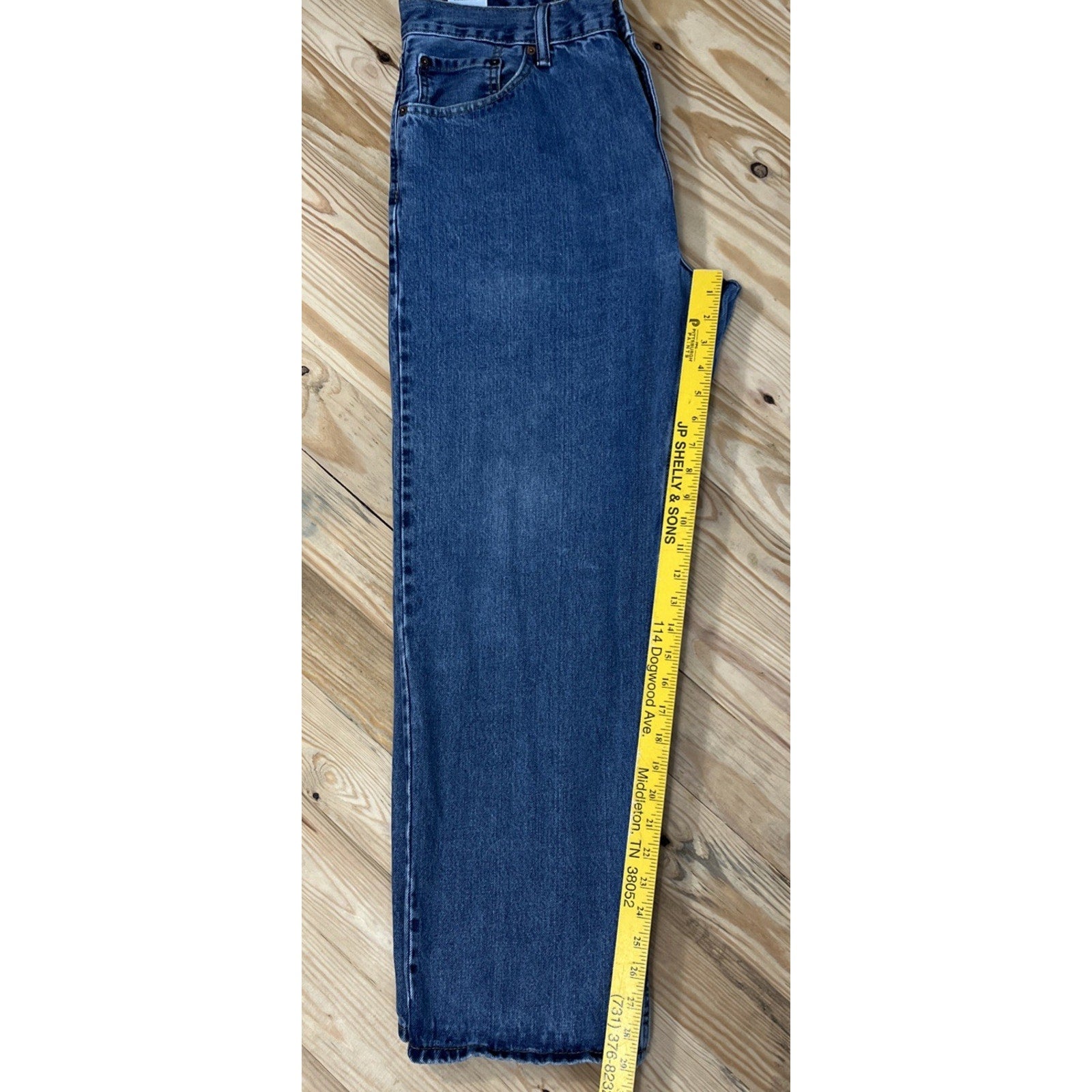 vtg Levi’s 550 Jeans Mens Size 36x30 Y2K Baggy Blue Wash Distressed Denim