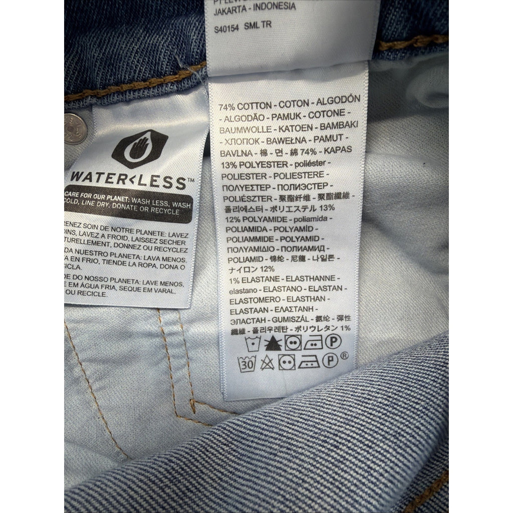 Levis Western Fit Jeans Mens Blue 40x34 Straight Medium Wash