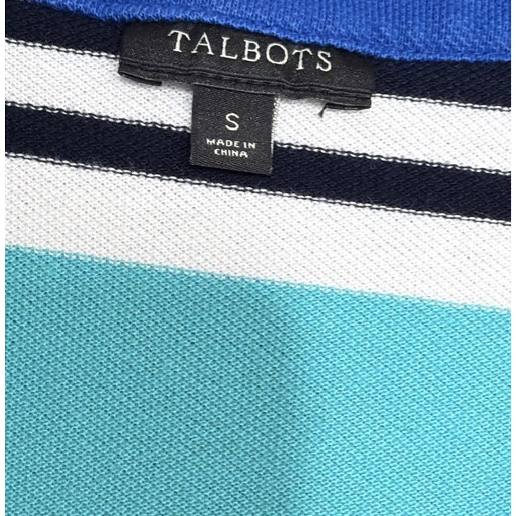 TALBOTS WOMAN Tunic/ Dress 3/4 SLEEVE MULTICOLOR STRIPED TOP Small