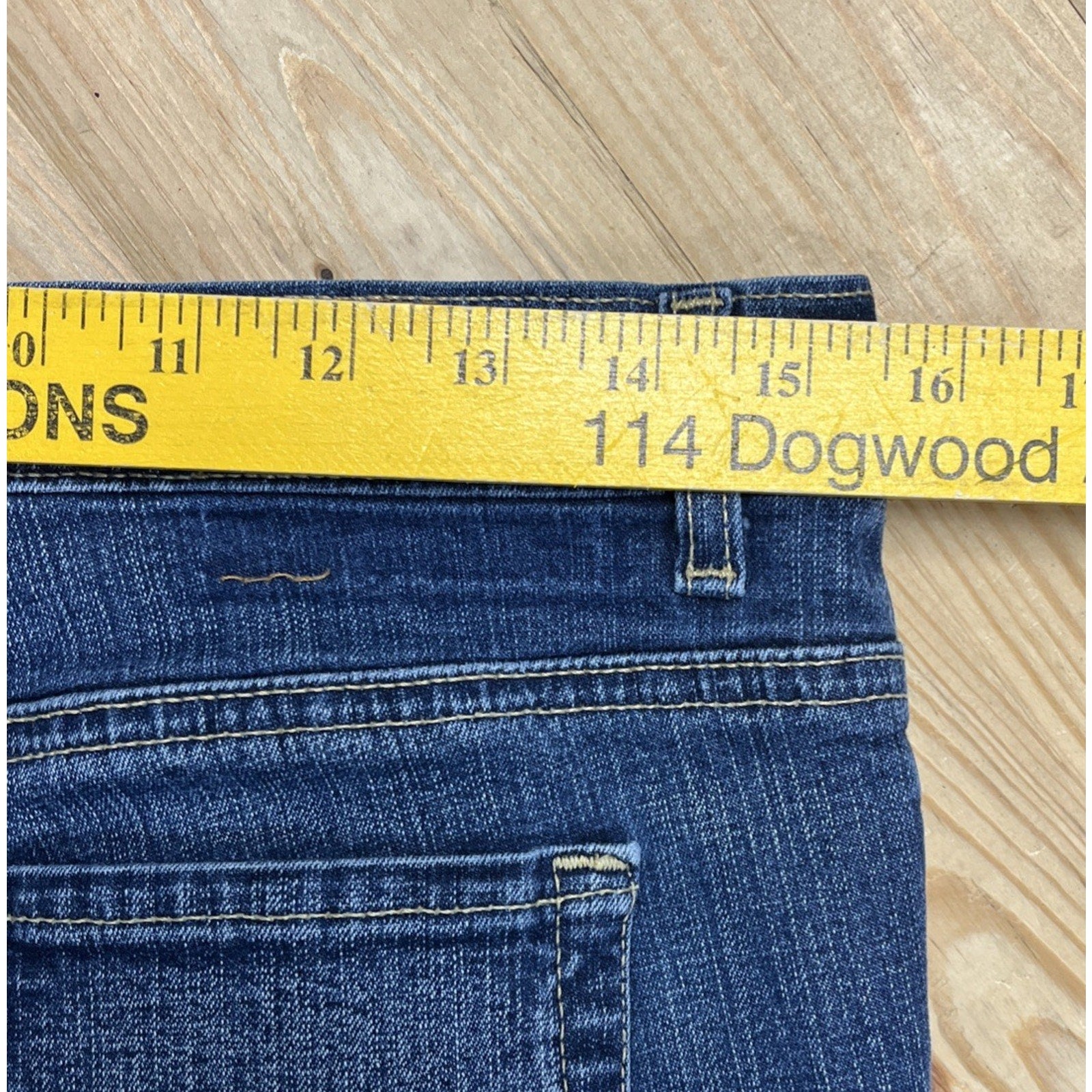 Express jeans sz 8S women sarula low slung flare denim blue