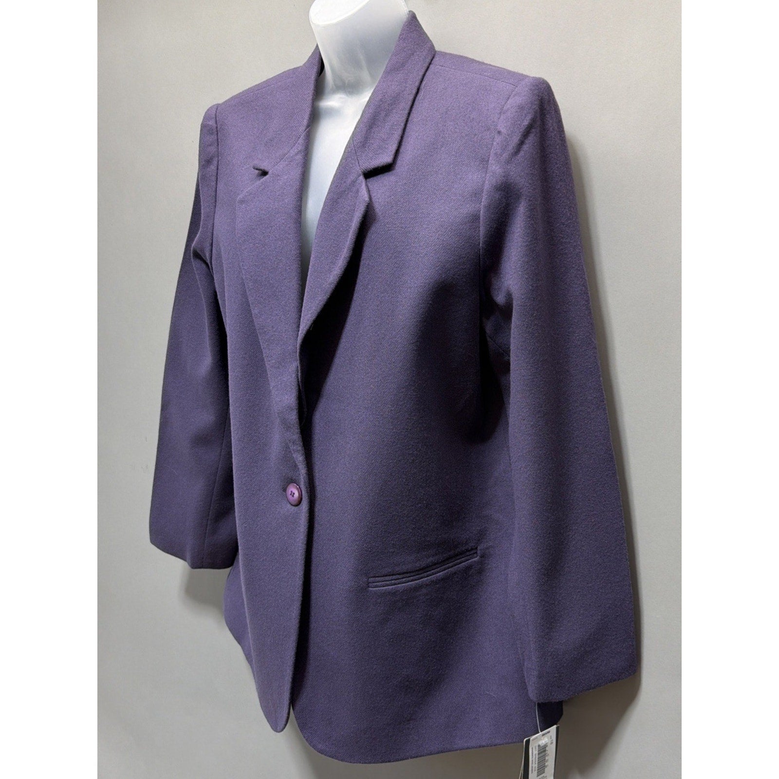 VTG Retro 90s Sag Harbor Womens Plus Size 18 100% Pure Wool Blazer Jacket NWT