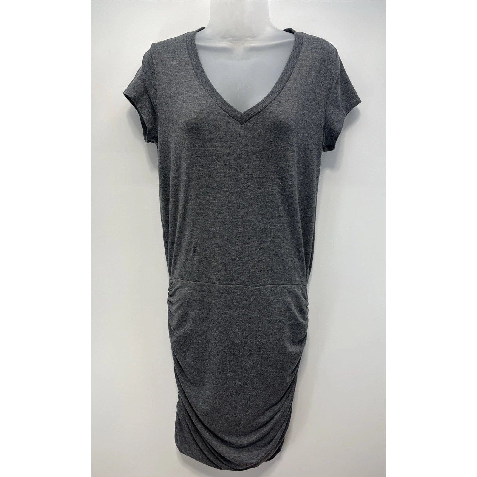 Athleta Topanga V-Neck Dress, Gray SIZE M
