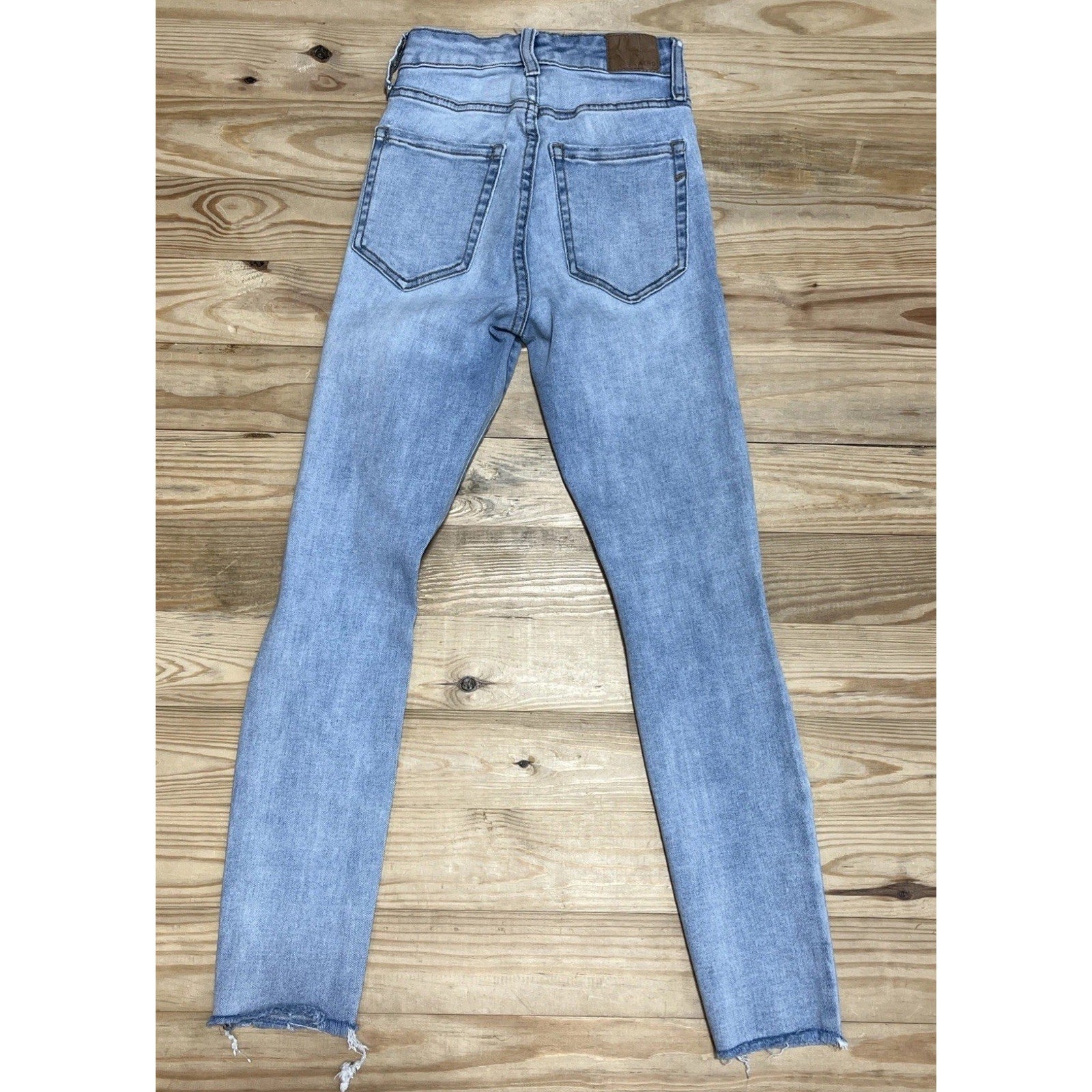 Aeropostale Size 000 Jeans Super High Rise Ankle Jeggings Distressed Destroyed