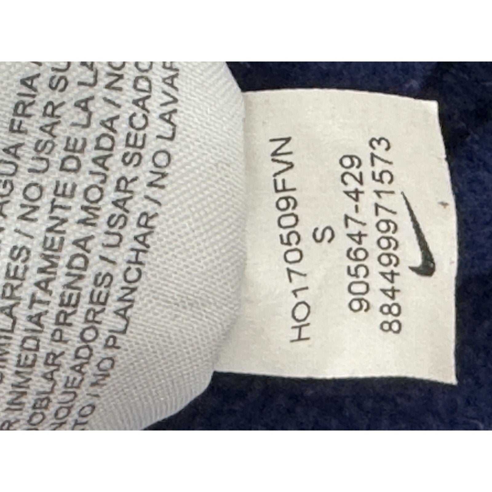 Nike Dri-Fit Pullover Hoodie Men’s Small Blue With Flaw