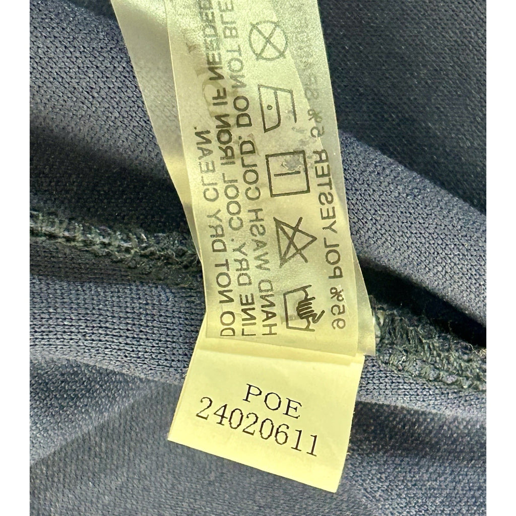 Pinup Fashion Blue Classic Swing Dress Long Sleeve Size18W 2Pockets Below Knee.