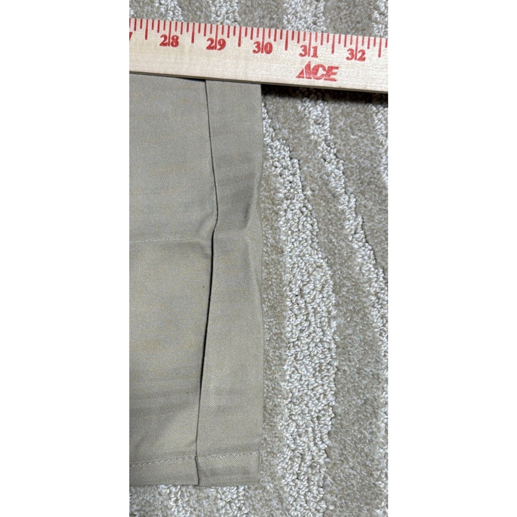 Caribbean Joe Beach Tan Men’s Pleated Bottom Cuffed Dress Pants 40x30 Beige NWT