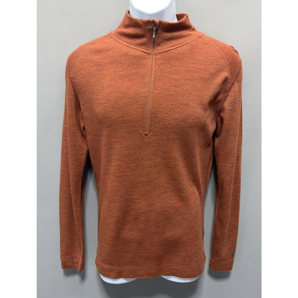 Smartwool 100% Merino Wool Base Layer Athleisure Warm Mock Neck Pullover M