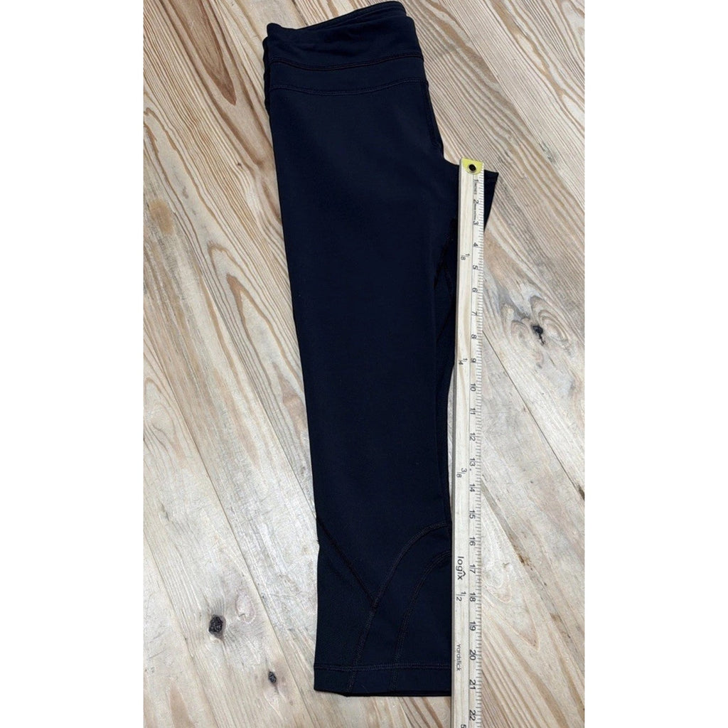 Lululemon Time To Sweat Crop *23" Black | SIZE: 6