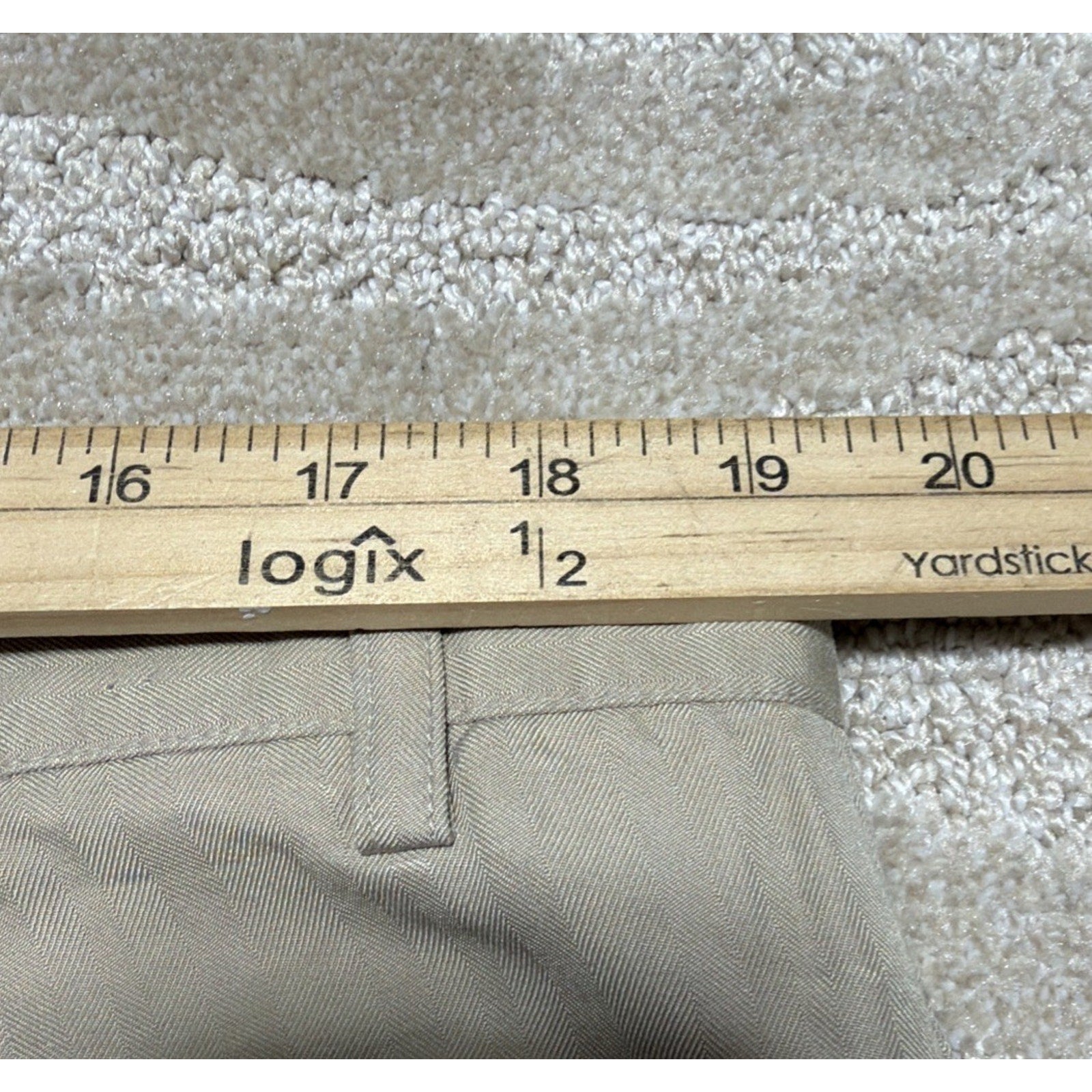 Caribbean Joe Pleated Cuffed Casual Chino Pants Size 44x30 Actual 38x30