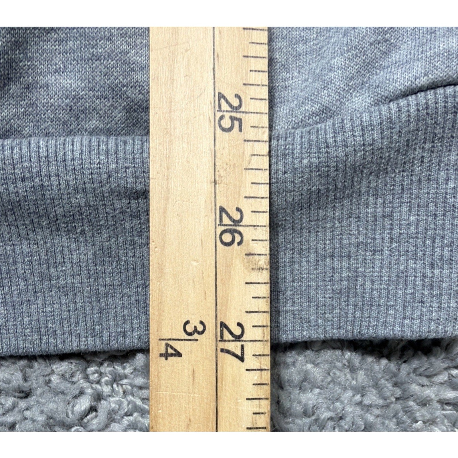 PUMA 1/4 ZIP MENS FLEECE SWEATSHIRT/JACKET (MEDIUM) Gray W/ Black LOGO
