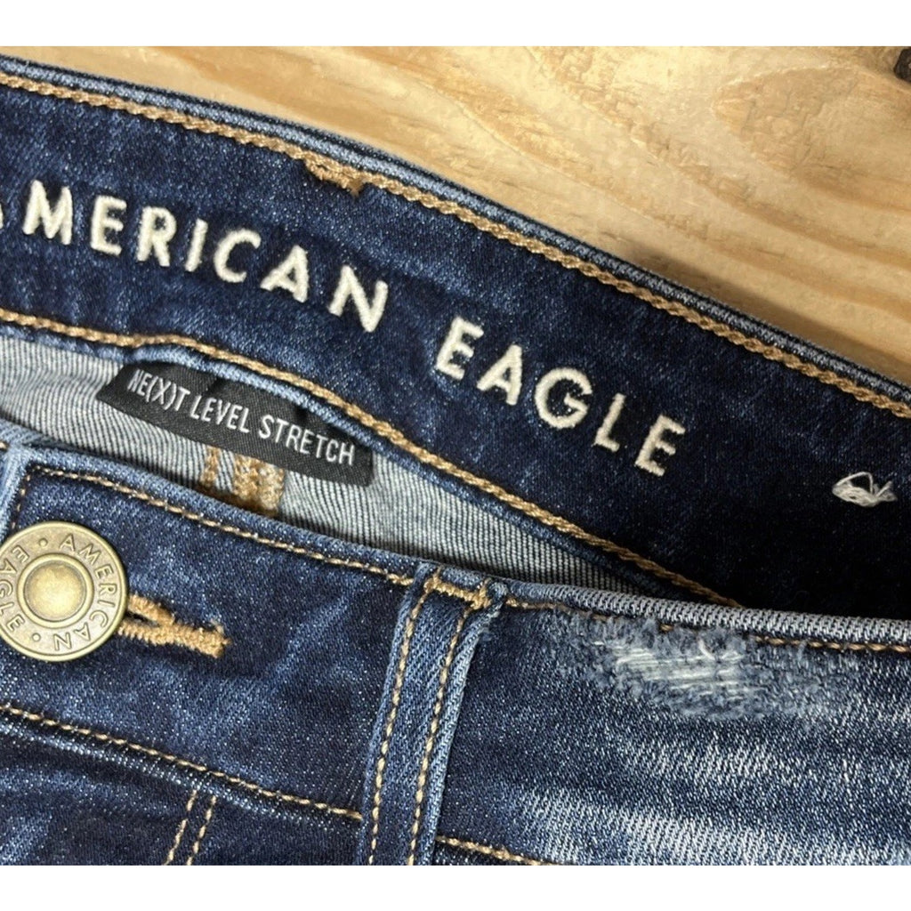 American Eagle Jeans Womens 0 Short Regular Next Level Stretch Jegging Denim