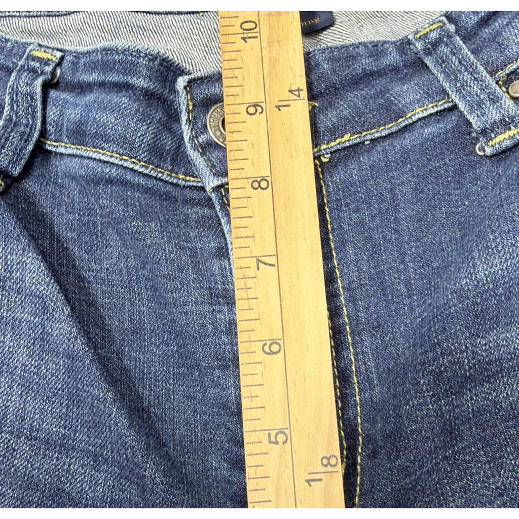 Levis The Original Mid Rise Skinny Jeans Womens 10M Blue Dark Wash Stretch Denim