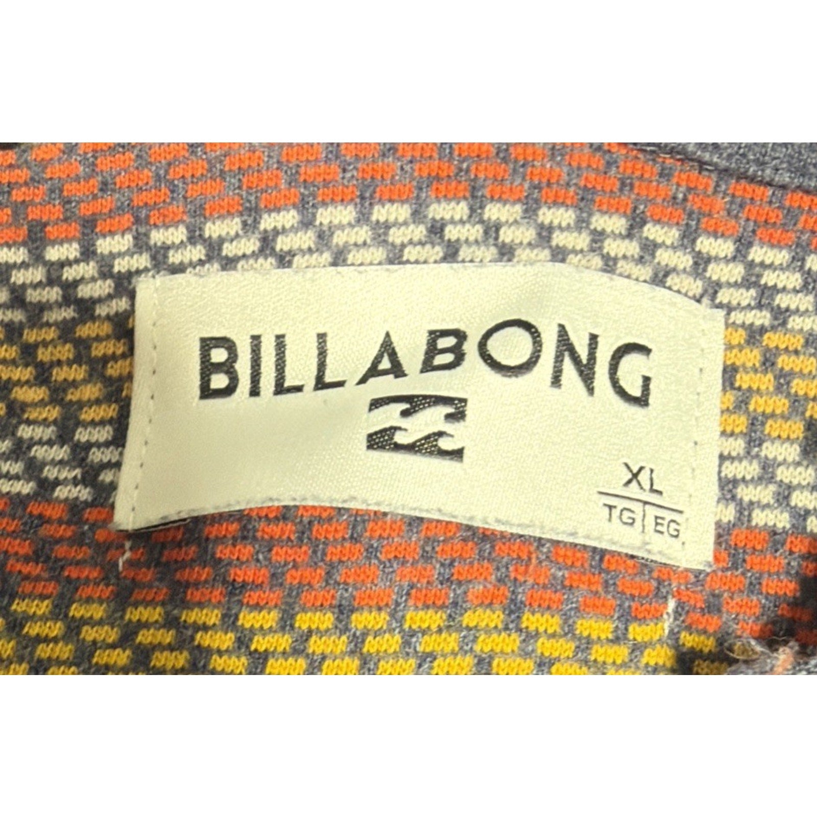 Billabong Men's Hoodie Size XL Blue Stripe Block Surf Pullover Cutoff Sleeve