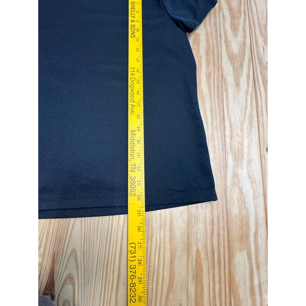 Croft & Barrow T-Shirt Women's X-Large Short Sleeve Black Metallic Crew Neck