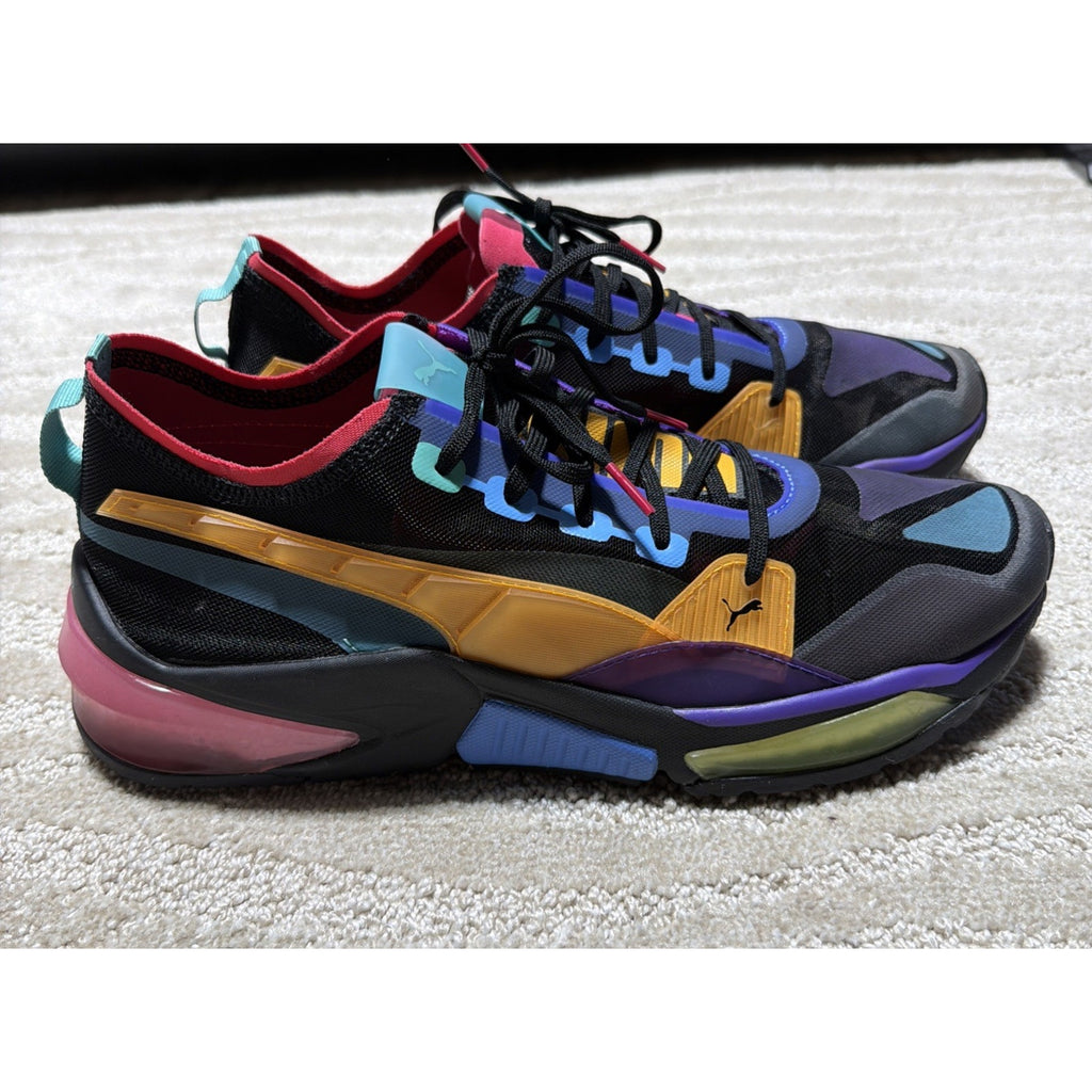 Puma LQDCell Optic Sheer Running Shoes Black & Multicolor Mens Sz 10.5/192560-06