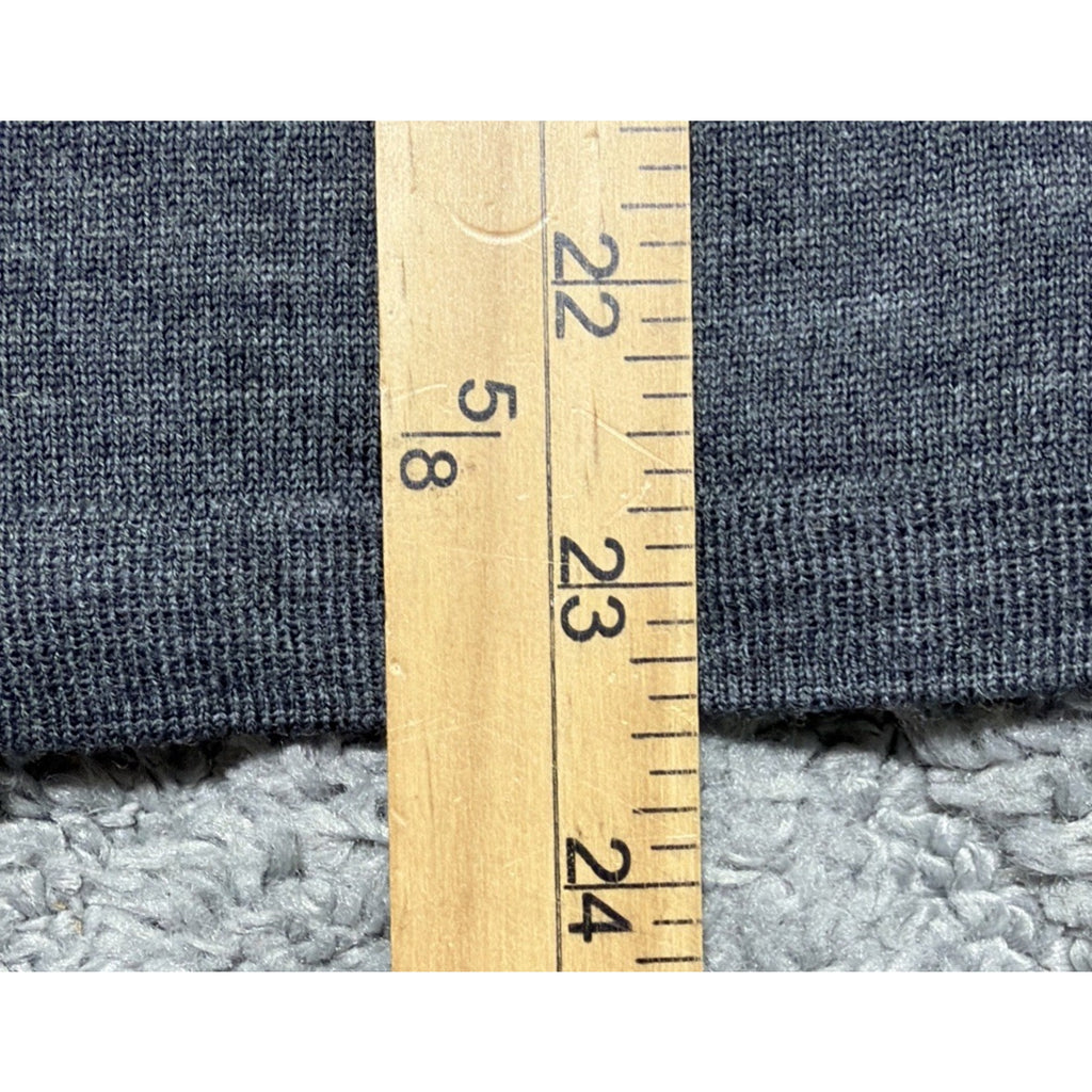 Vintage NWT Talbots M Gray 100% Merino Wool Knit Sweater Preppy Minimalist