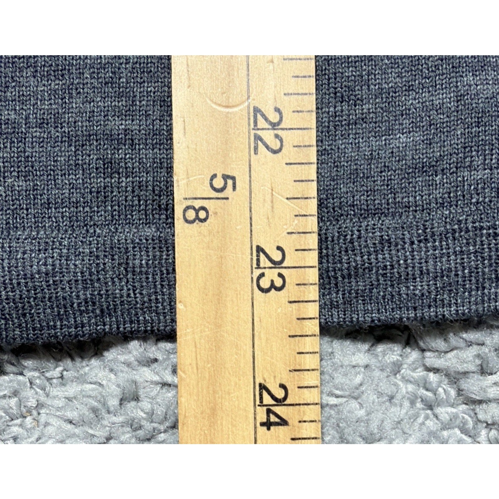 Vintage NWT Talbots M Gray 100% Merino Wool Knit Sweater Preppy Minimalist