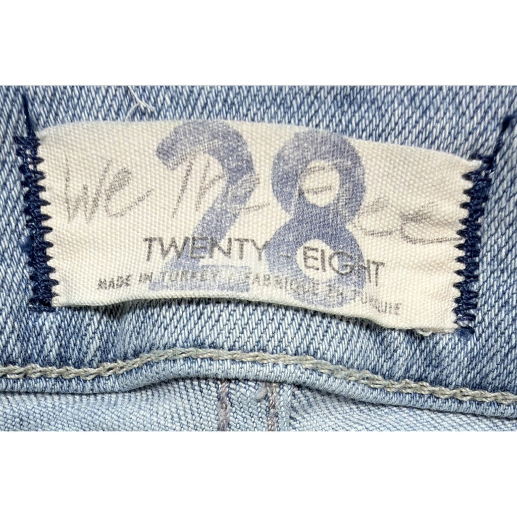 Free People Denim Jeans Women’s High Waist Skinny Size 28 Raw Hem
