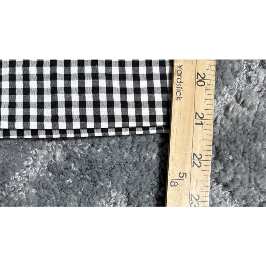 CHAPS Black White Gingham Check Slimming Cropped Dress Pants New Size 6 31x21