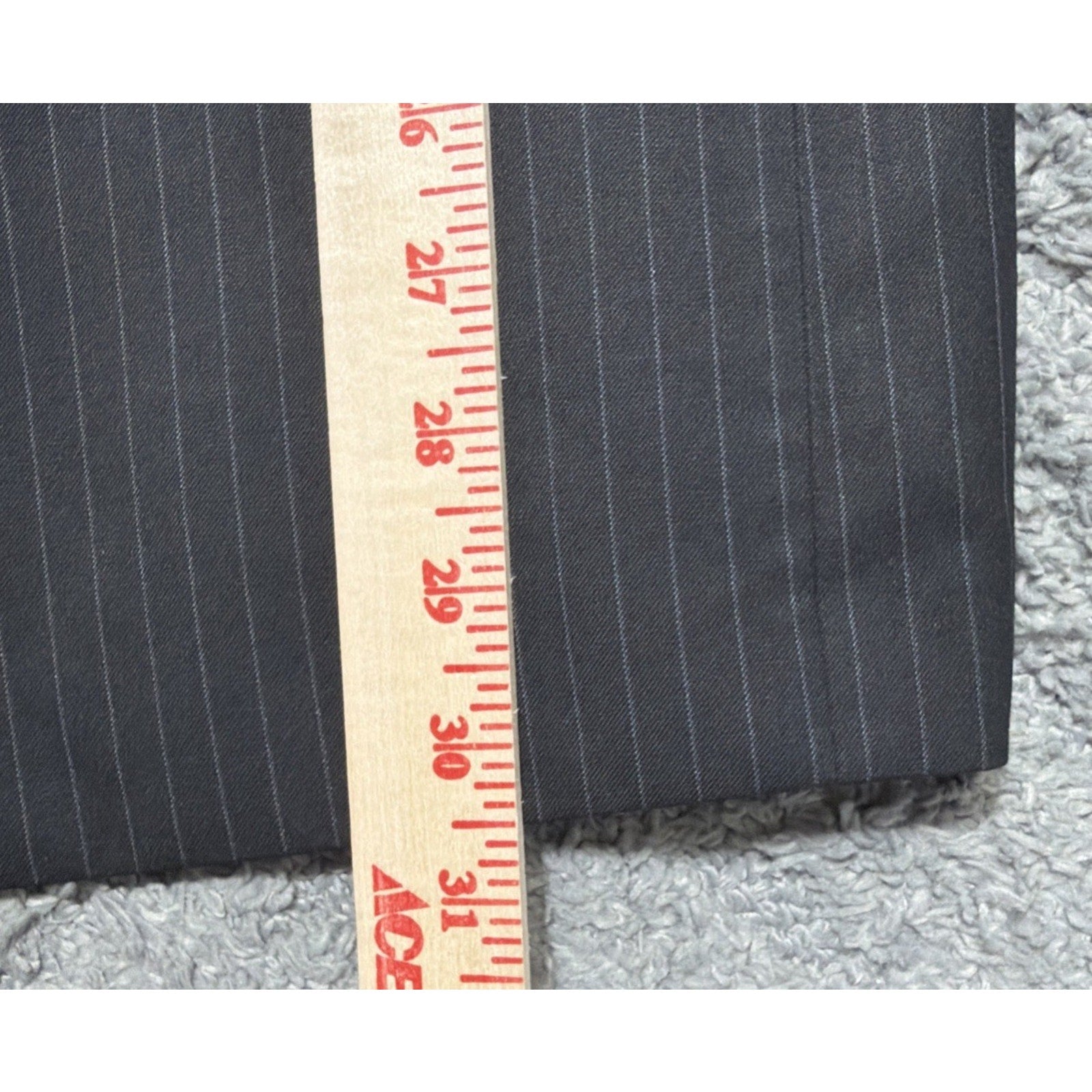 New! Calvin Klein Dark Gray Skinny Fit Stripe Suit JACKET Size 48R