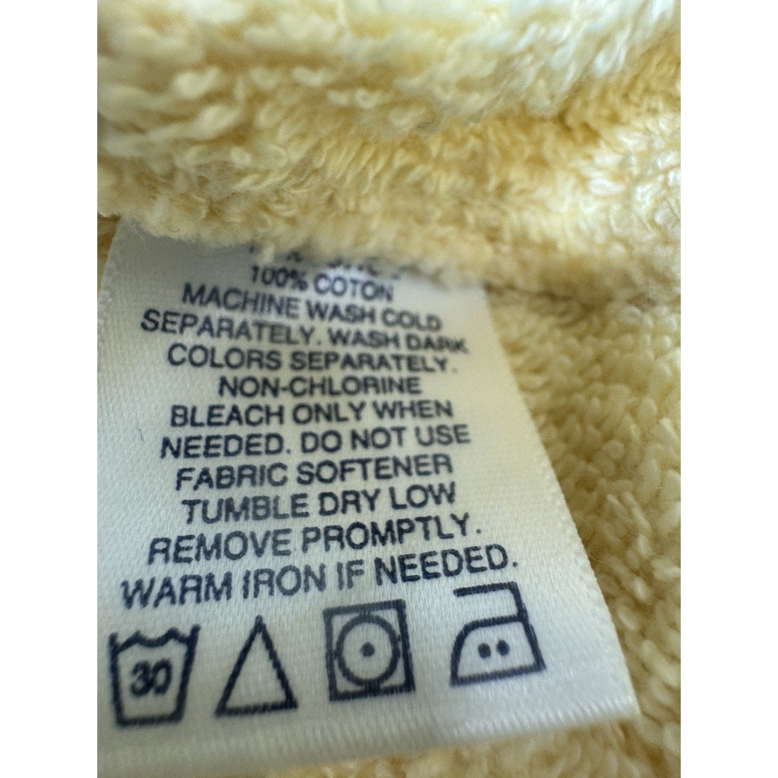 Tommy Hilfiger Logo Yellow Bath Towel Robe Adult Small New Luxury Cotton