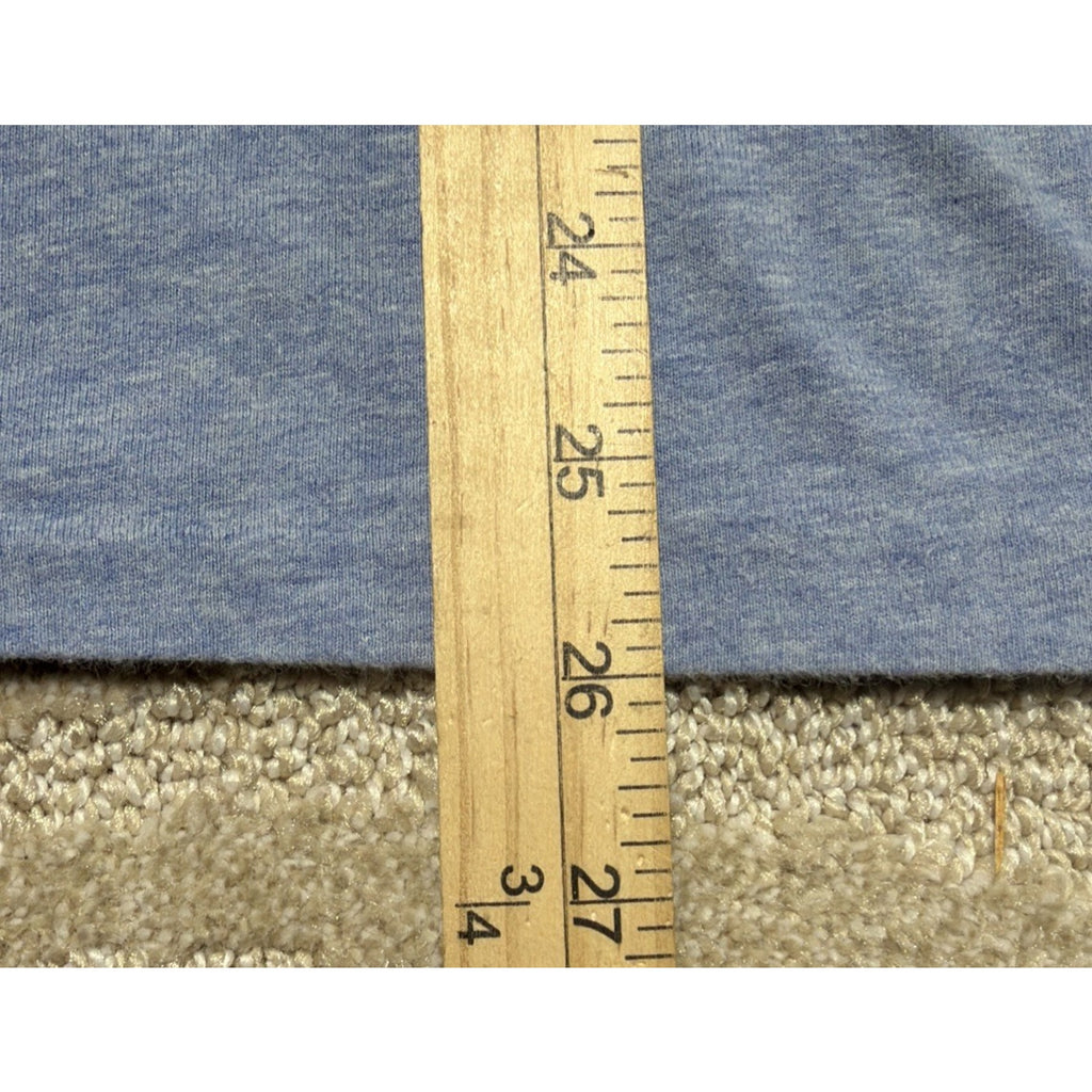 Polo Ralph Lauren Long Sleeve T-Shirt Heathered Blue Pony Logo Size Medium