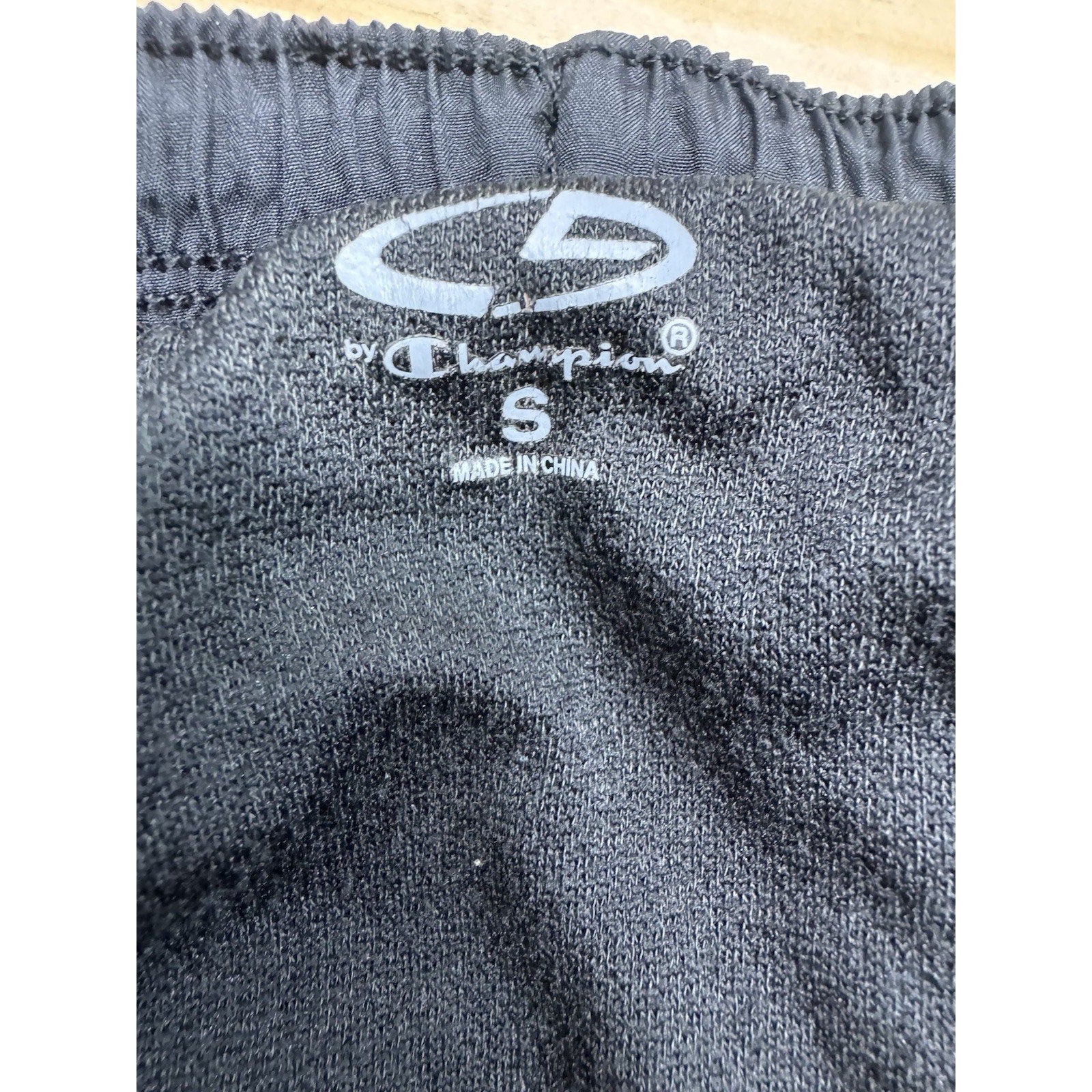 Champion Women’s Running Shorts in Black with White Stripe Sz S