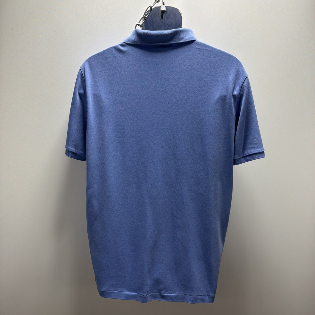 Polo Ralph Lauren Men's Blue Classic-Fit Short Sleeve Pony Logo Shirt Size M