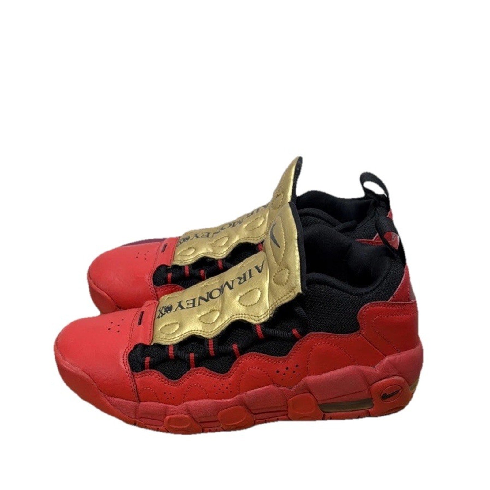 Nike Shoes Youth 6.5Y W8 Air More Money " Golden Bred" Sneakers AH5215-600