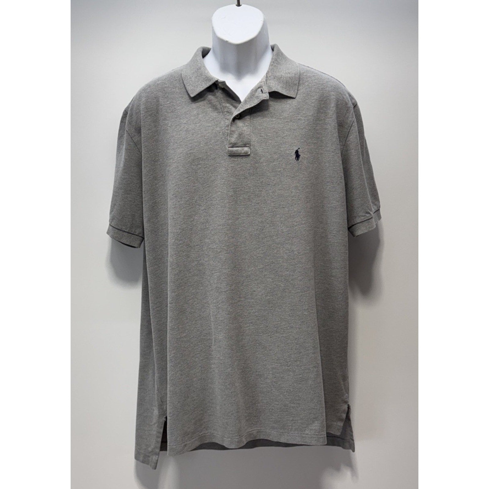 Polo Ralph Lauren Gray Cotton Black Pony Short Sleeve Men’s Size X-Large