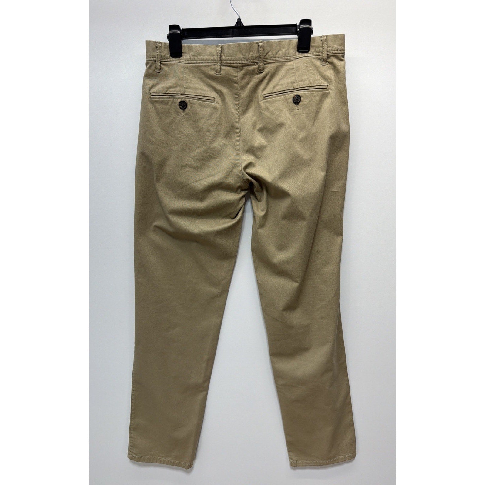 Gap Mens Stretch Straight Leg Classic Khaki Pants Khaki Size 32x34
