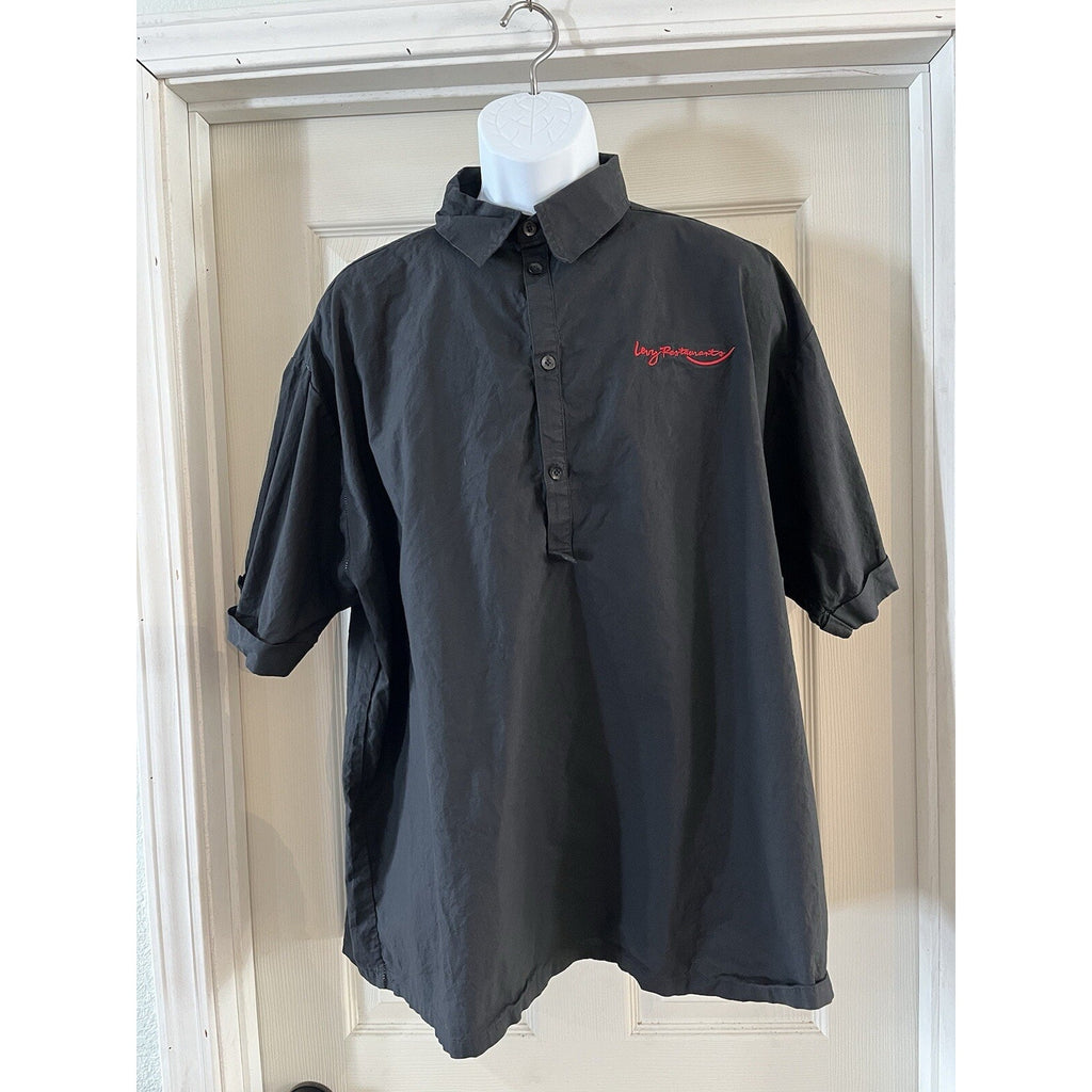 Levy Restaurants Black Work Shirt By Ericson Top Size Large