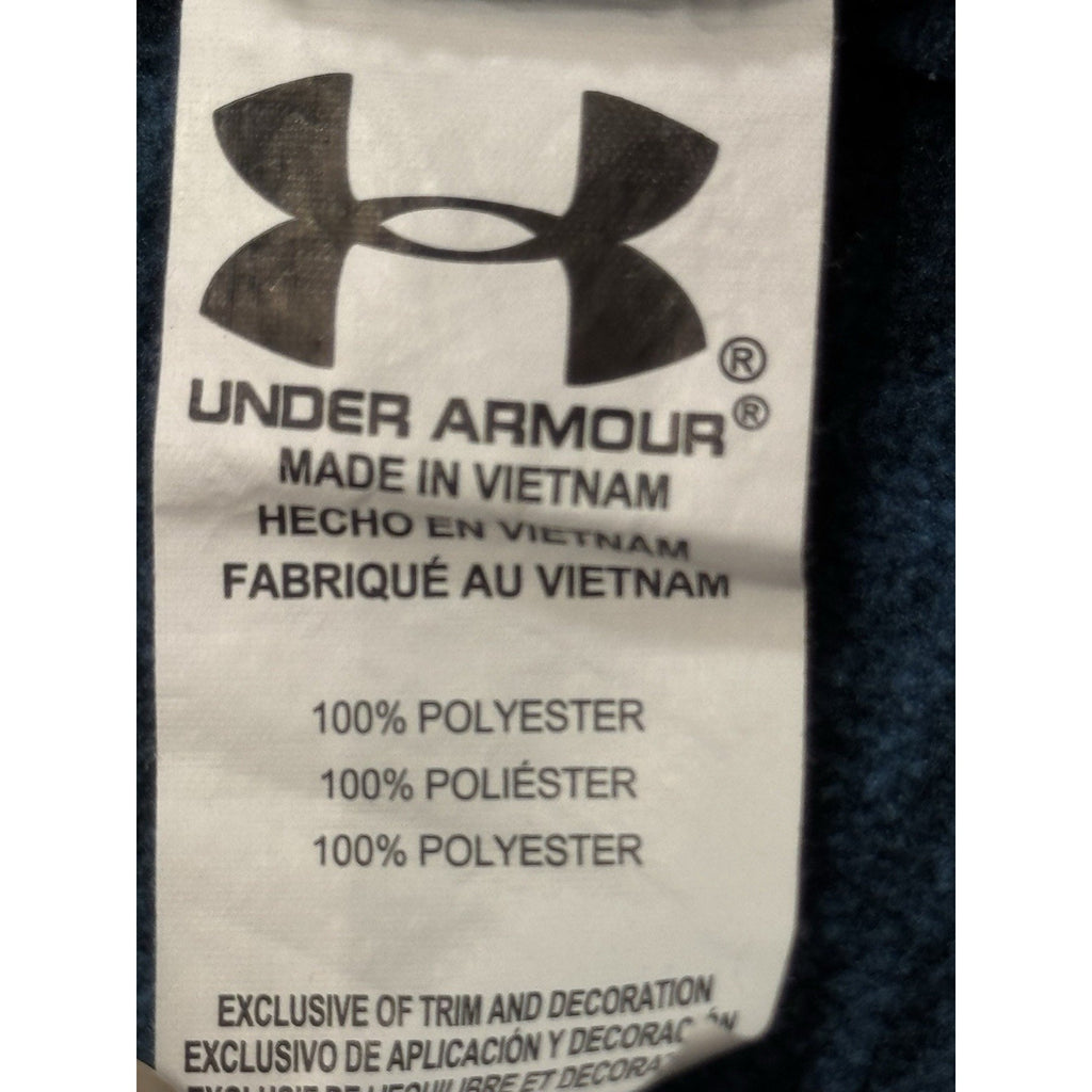 Under Armour Boys 1/4 Zip Pullover Fleece- Size YS- Varsity Blue Twist