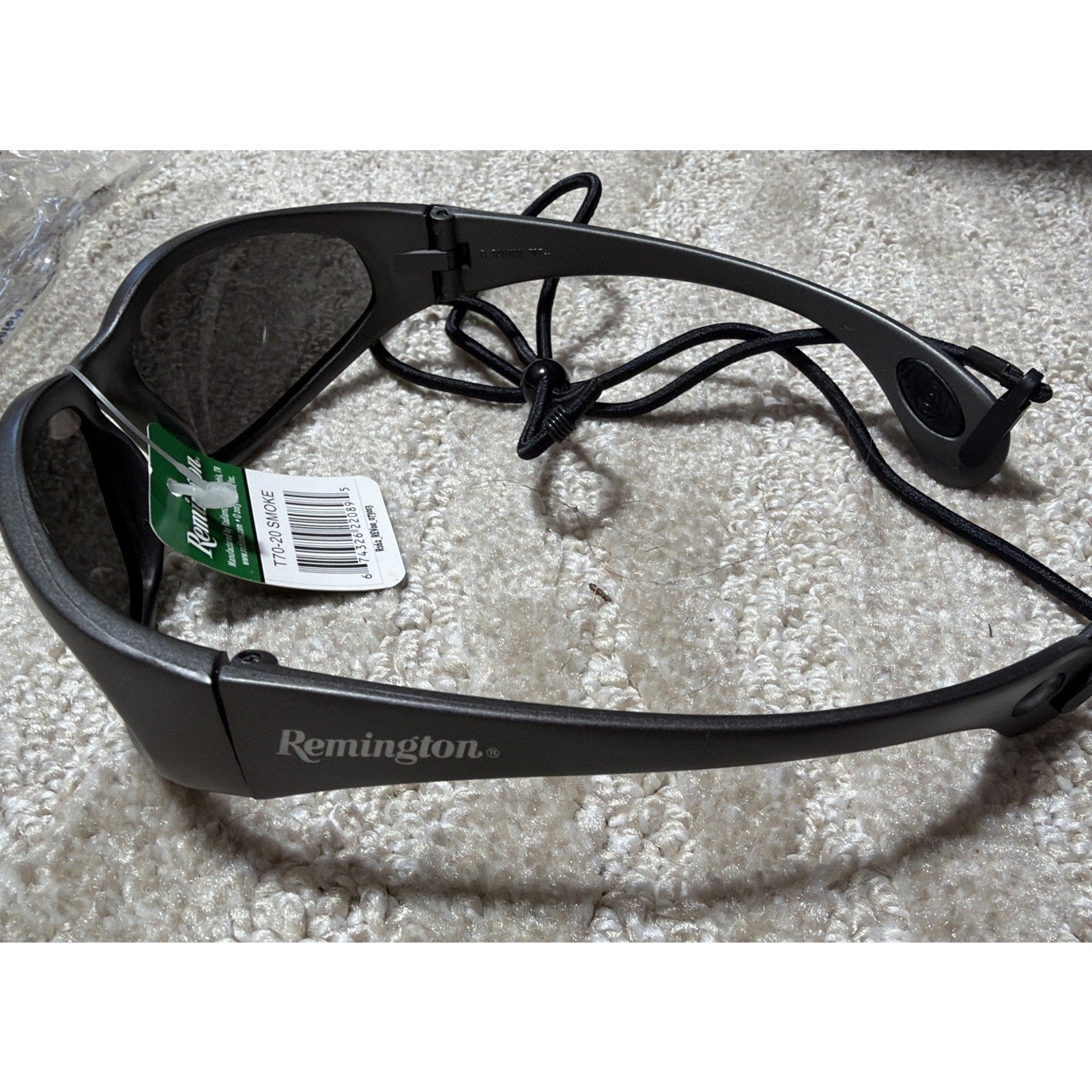Remington Radians Safety Riding Sunglasses Smoke Gray NWT Biker Hunter Safety