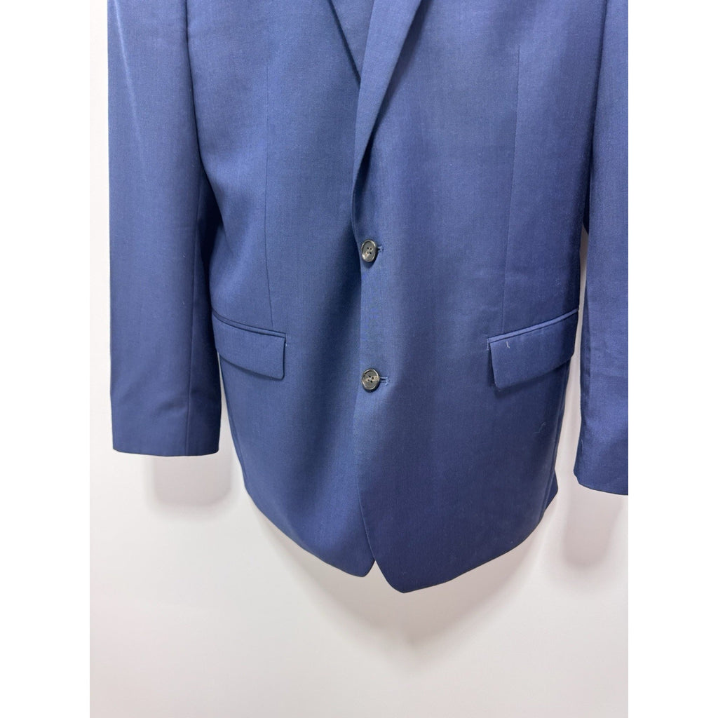 Ralph Lauren Blazer Jacket Navy Blue Men’s 42L The Iconic Wool Blend Suit Coat