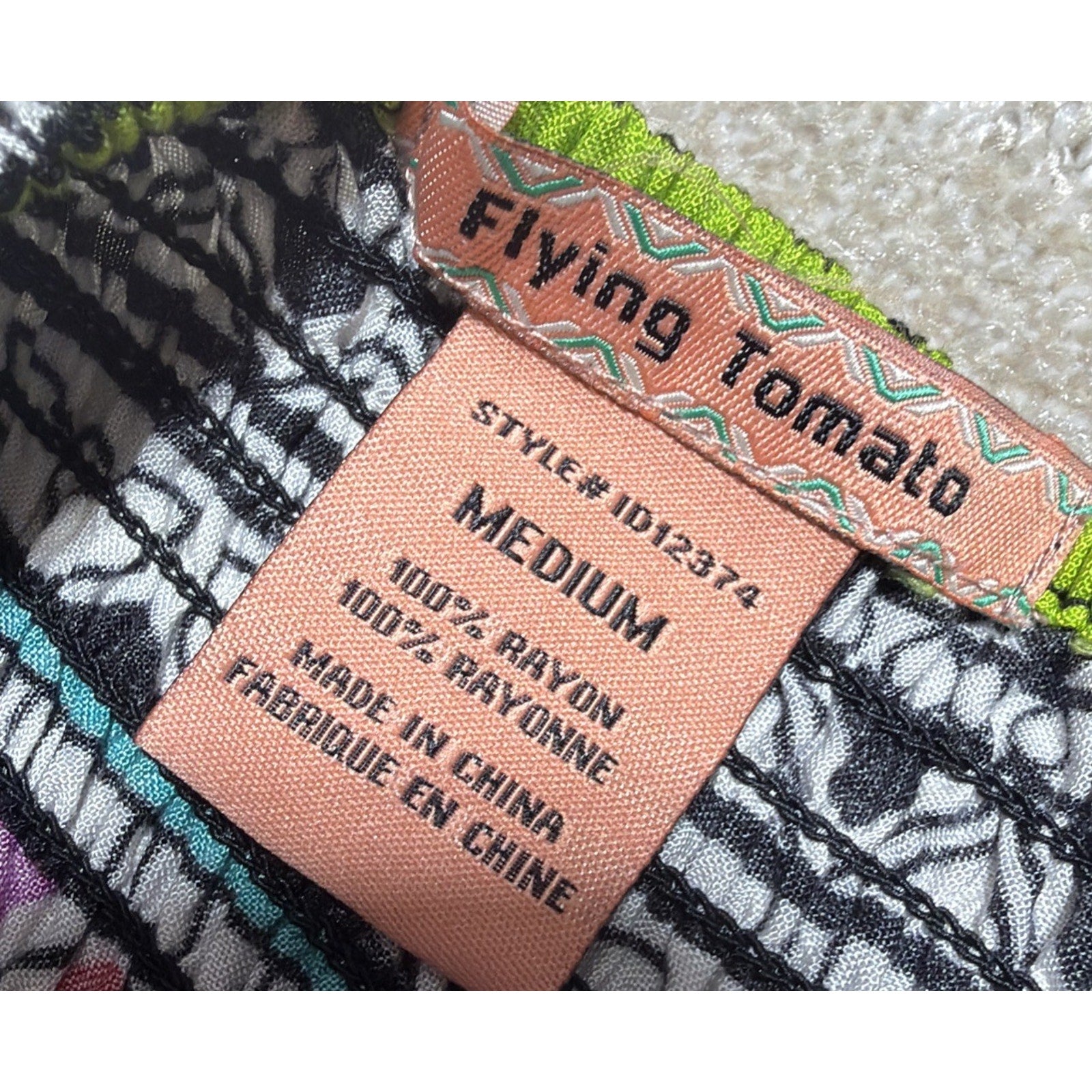 Flying Tomato Halter Elastic Maxi Beach Dress Women's Size M Bohemian Artsy Boho