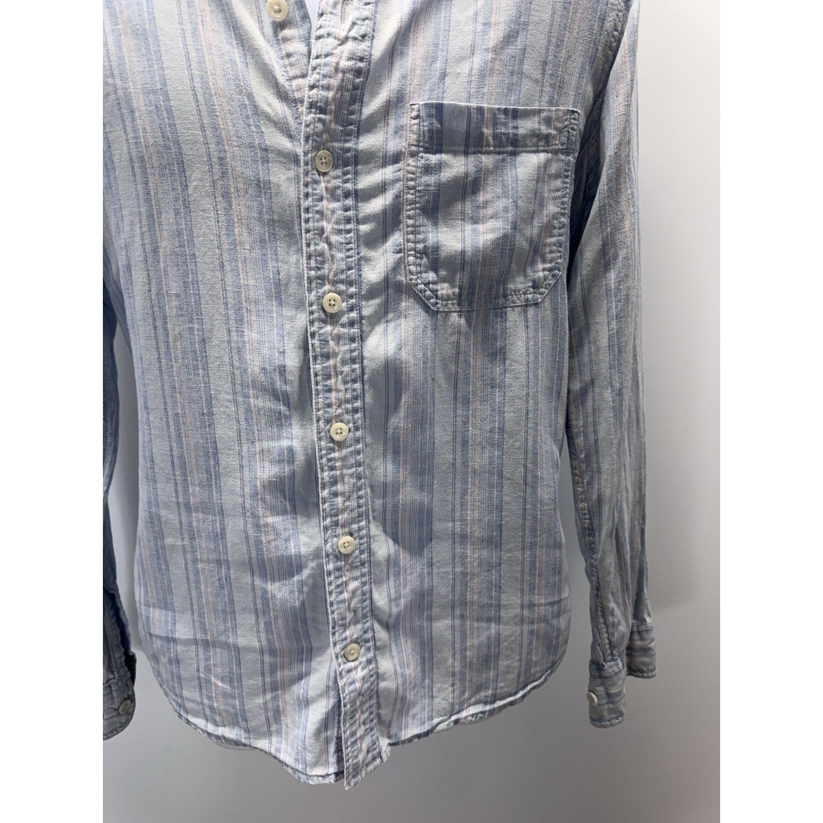 BKE Buckle Men’s S Striped Slim Fit Longsleeve Shirt