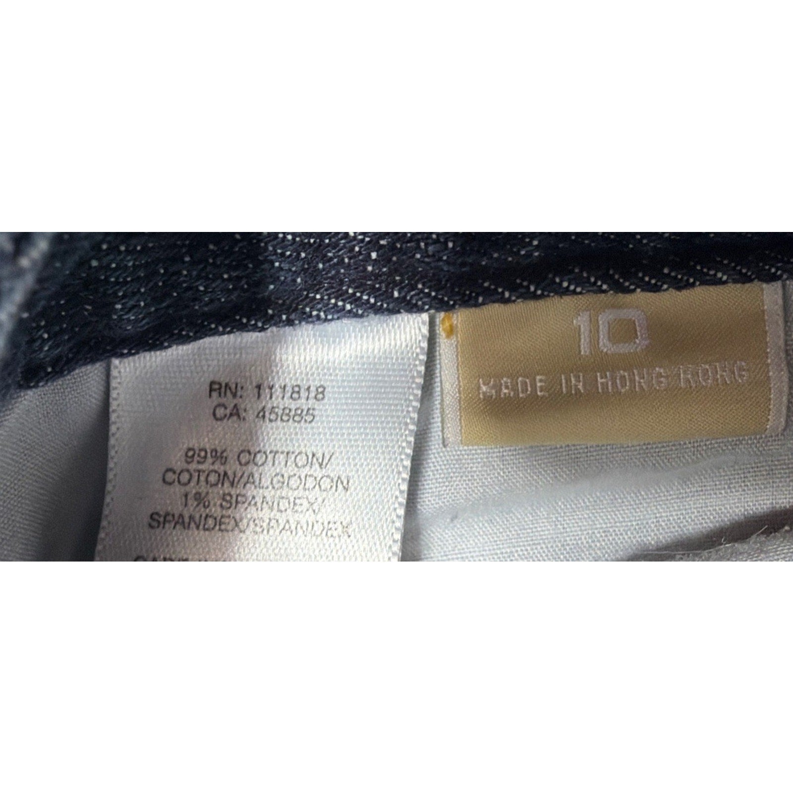Michael Kors Y2K Studded Flap Pocket Denim Blue Jeans Bootcut Women’s 10 Stretch