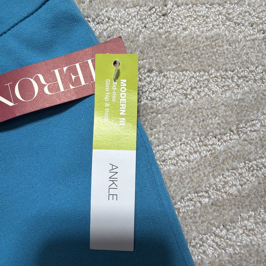 Merona Modern Fit Ankle Stretch Women's Dress Blue Pants Size 4 NWT