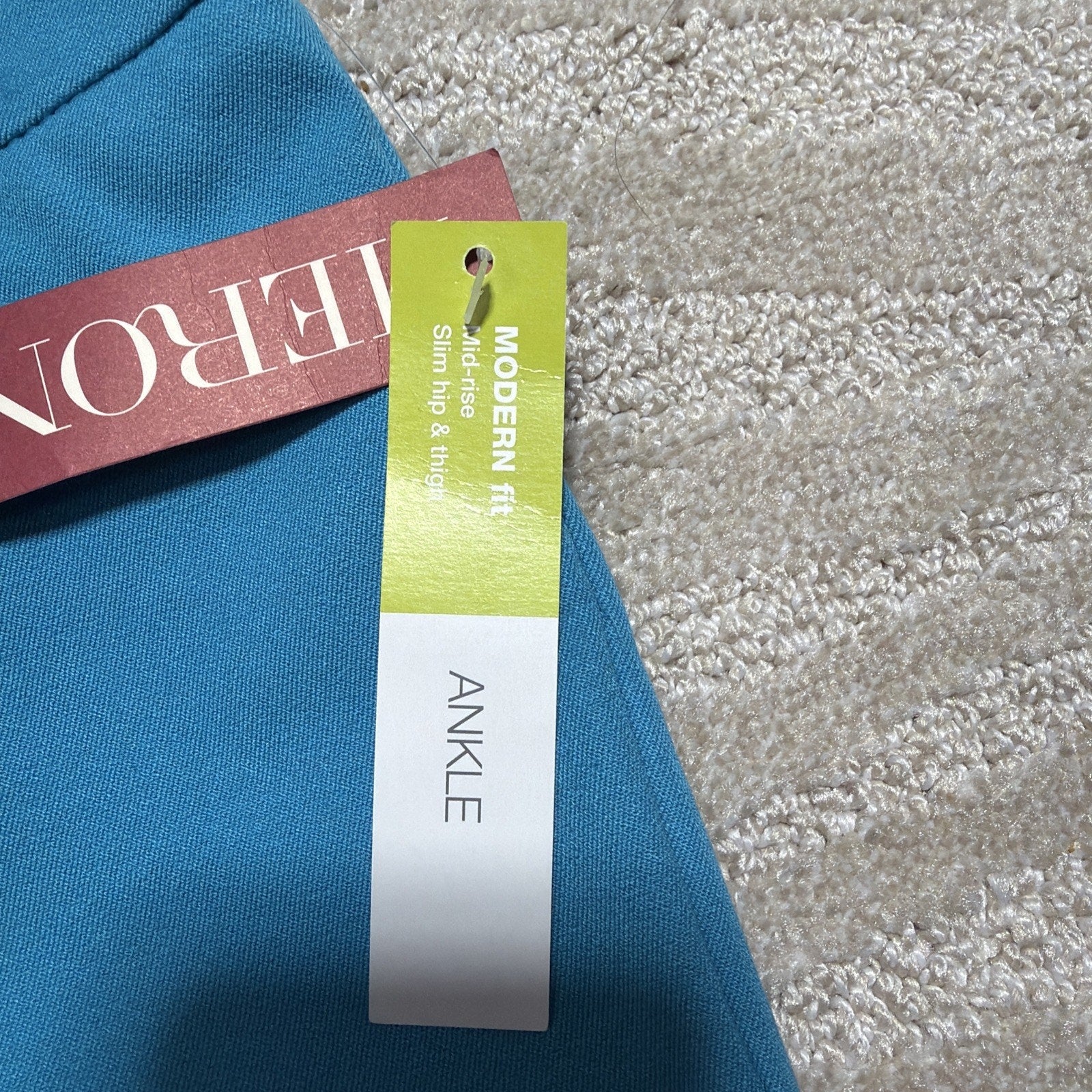Merona Modern Fit Ankle Stretch Women's Dress Blue Pants Size 4 NWT