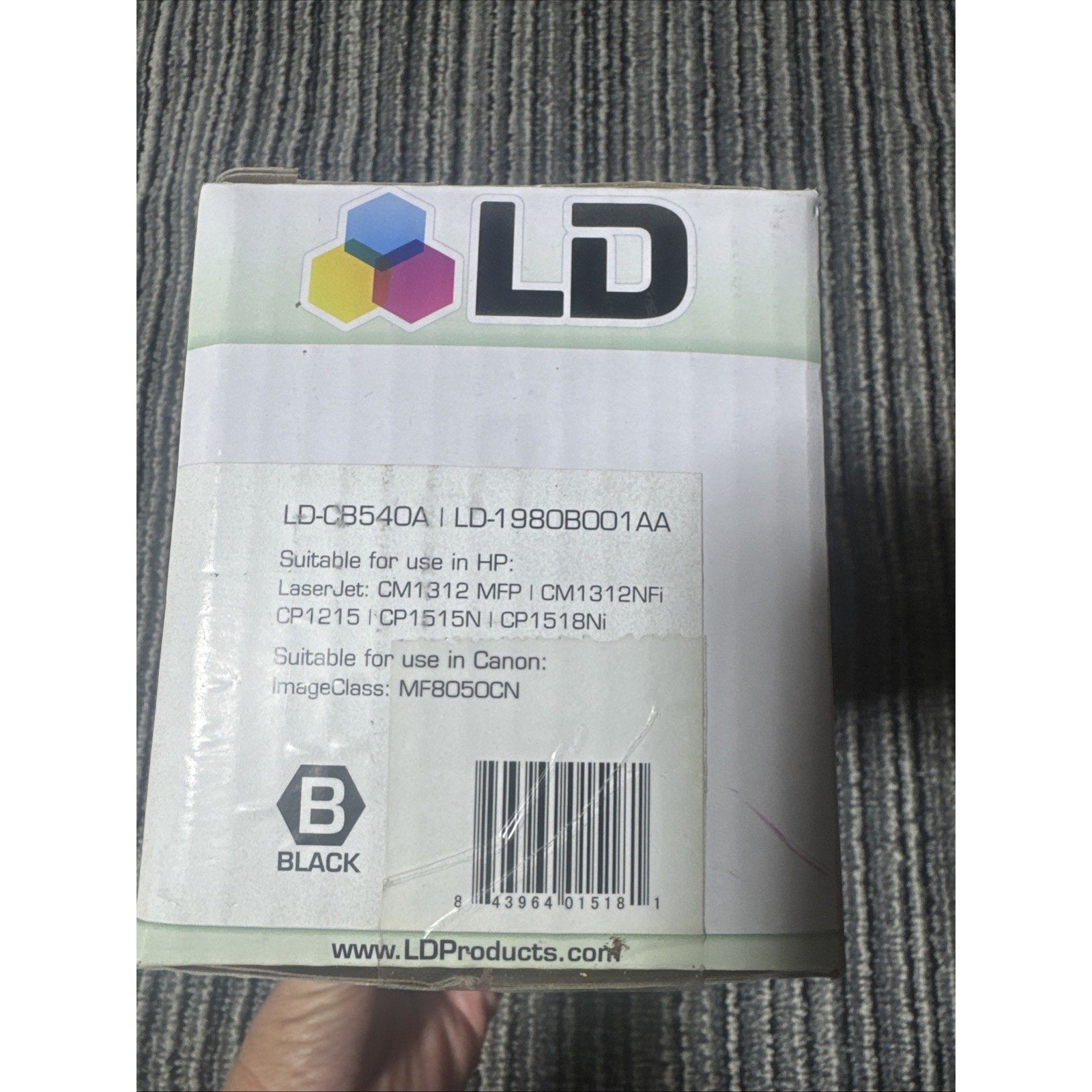LD CB540A 125A Black Toner Cartridge HP LaserJet CP1215 CP1515N CM1312 NEW