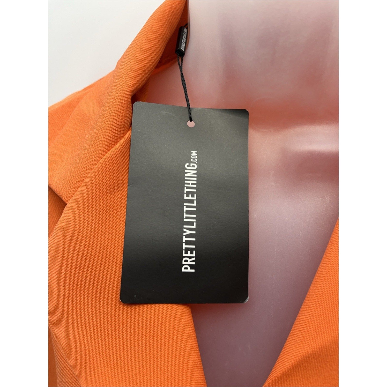 Pretty Little Thing Women’s Tailored Fitted Blazer Size 4 Orange