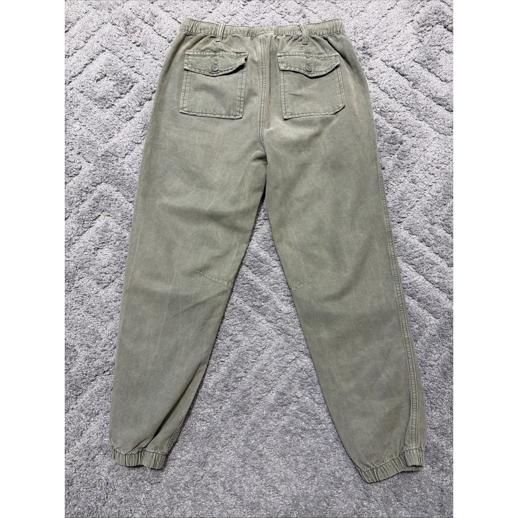 American Eagle Stretch Double Pocket Utility Jogger Green High Rise Casual Sz S