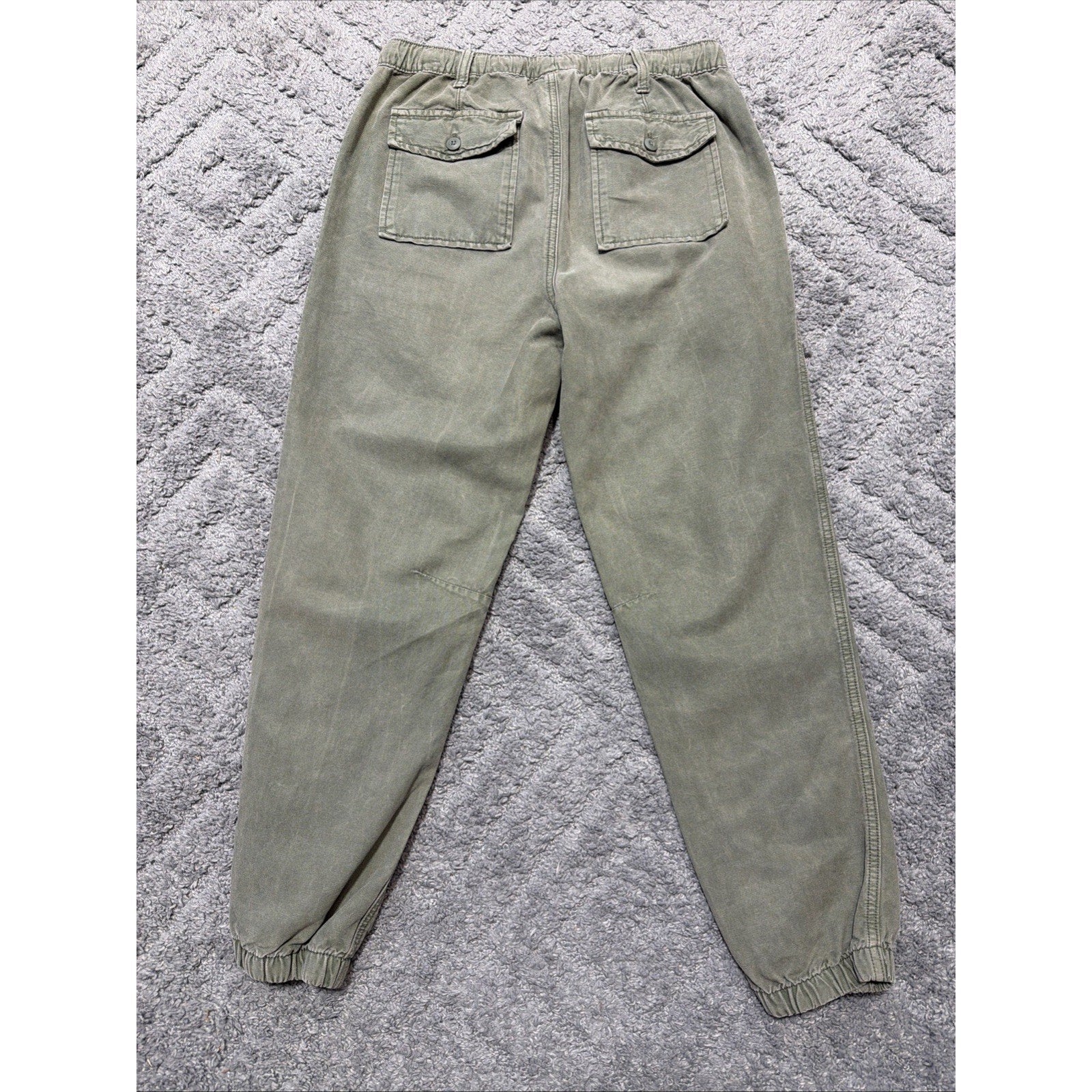 American Eagle Stretch Double Pocket Utility Jogger Green High Rise Casual Sz S